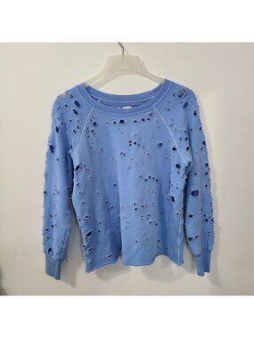SoulCycle & NSF Carolina Sweatshirt Blue Distressed Limited Edition S